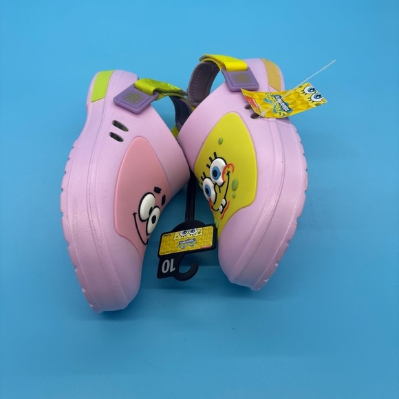 Sponge Bob SquarePants & Patrick Star Clogs Sandals Shoes Ground Up Unisex Sz 10 - Picture 3 of 8